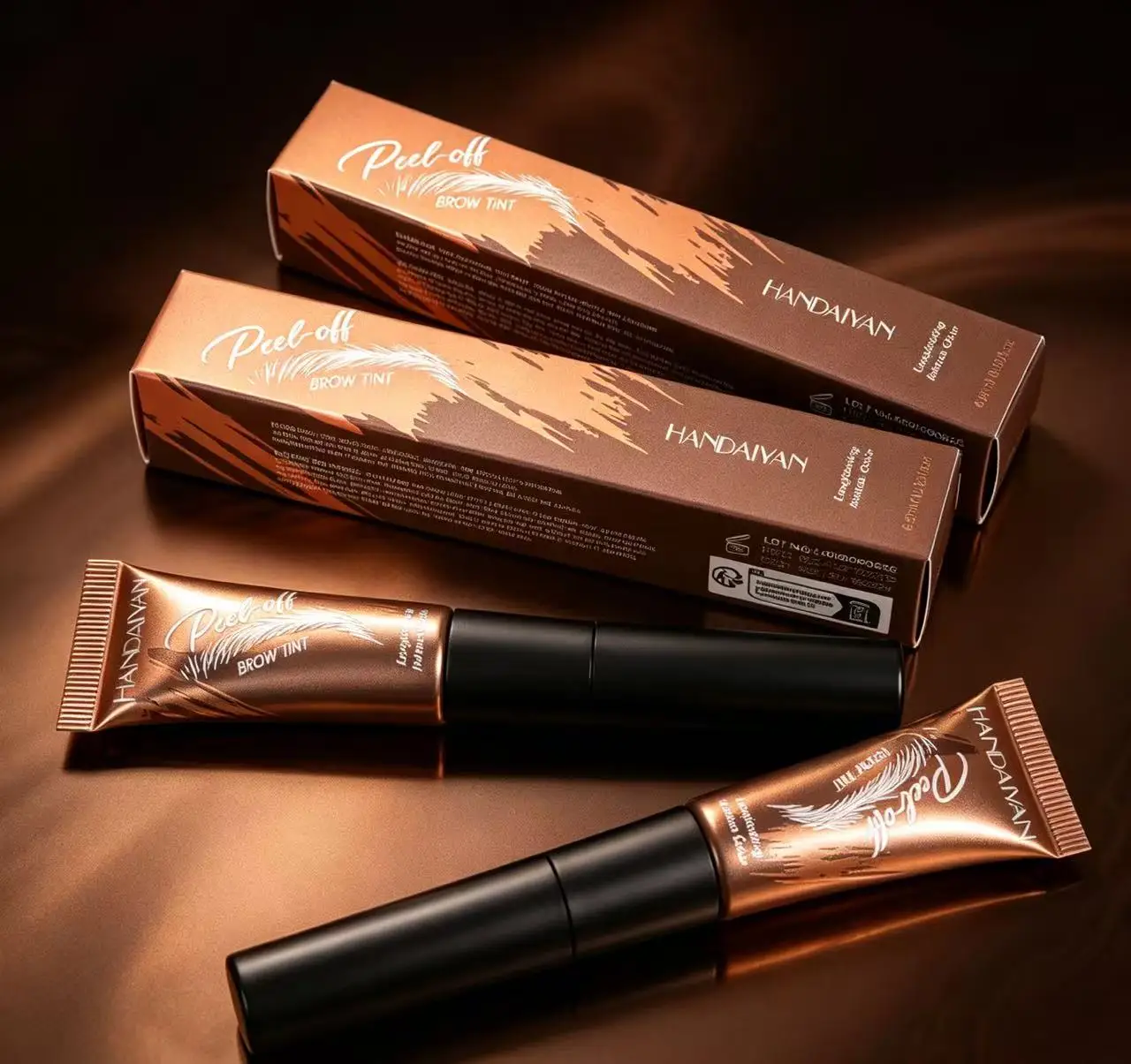 Henna-Based Brow Colorant Non-Bleeding Long-Lasting 3D Effect Water-Resistant Color-Stable for Eyebrow Makeup