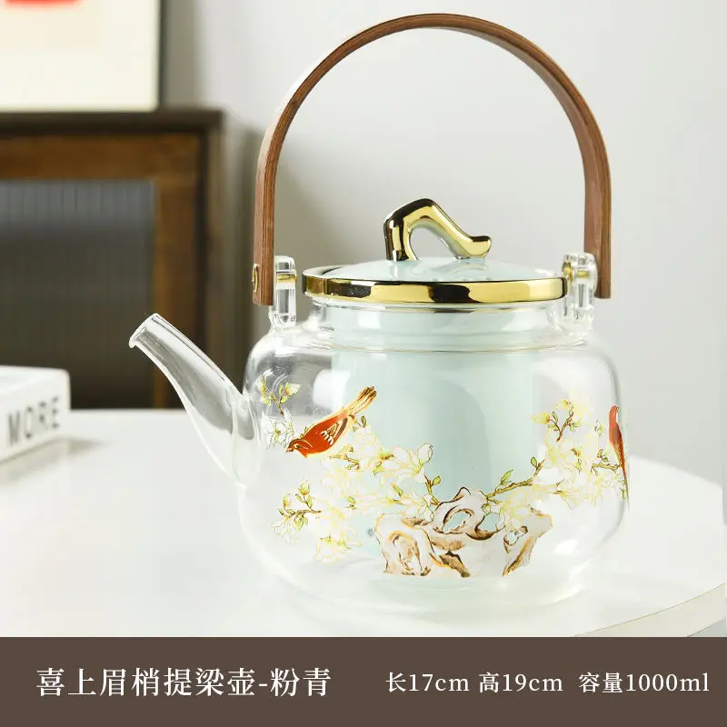 Electric Pottery Stove Glass Kettle Fast Heat Dissipation Anti-scald and Anti-slip Kitchen Cookware Multi-functional Tea Kettle