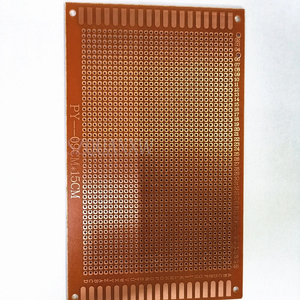 5pcs 9x15 9*15cm Single Side Prototype PCB Universal Board Experimental Bakelite Copper Plate Circuirt Board yellow