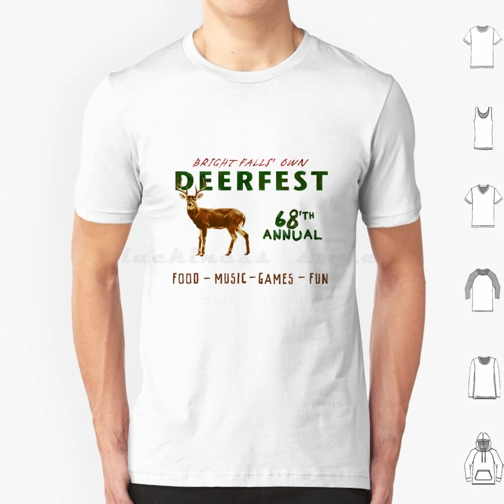 68'th Annual Deerfest! T Shirt Men Women Kids 6xl Alan Wake Deerfest Bright Falls Deer Alan Wake American Nightmare Food Music