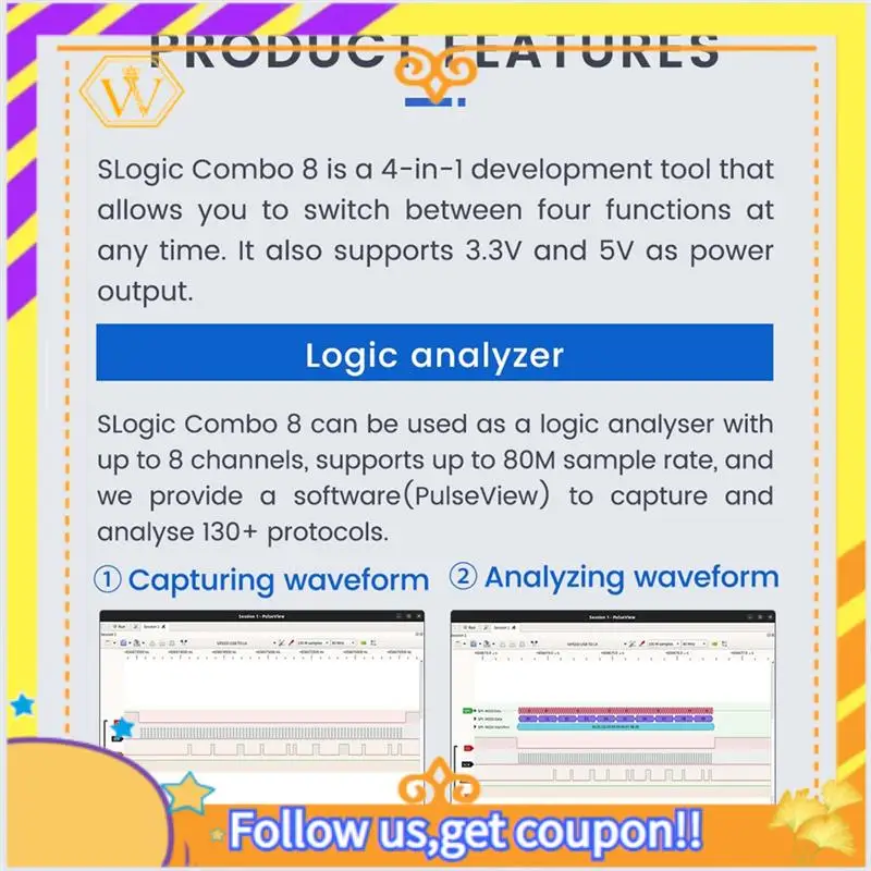 Neueste-Slogic Combo 8-Slogikanalysator Daplink Cklink Debugger Tool