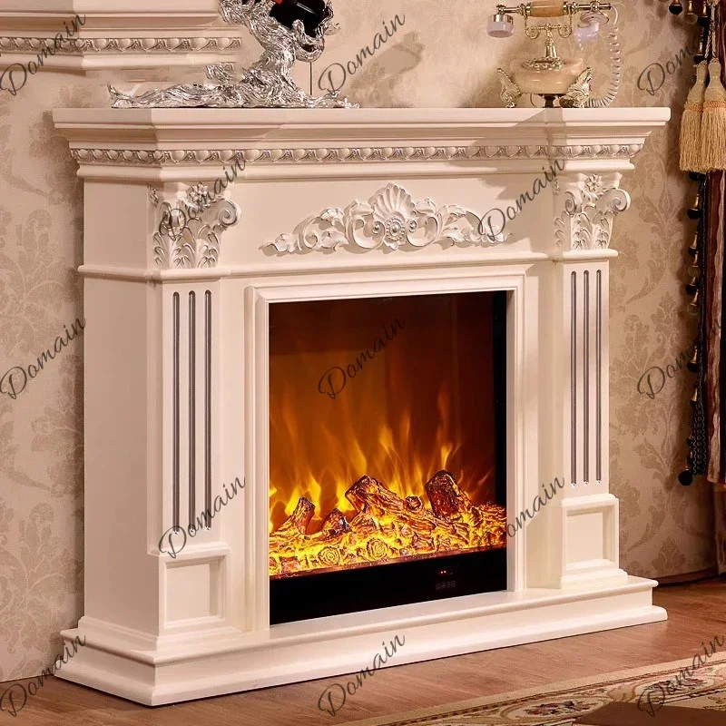 30XY European Style Fireplace Decor Shelf Living Room Cabinets Storage Bookshelf Drawers Closet Cabinets Lounge Suite Furniture