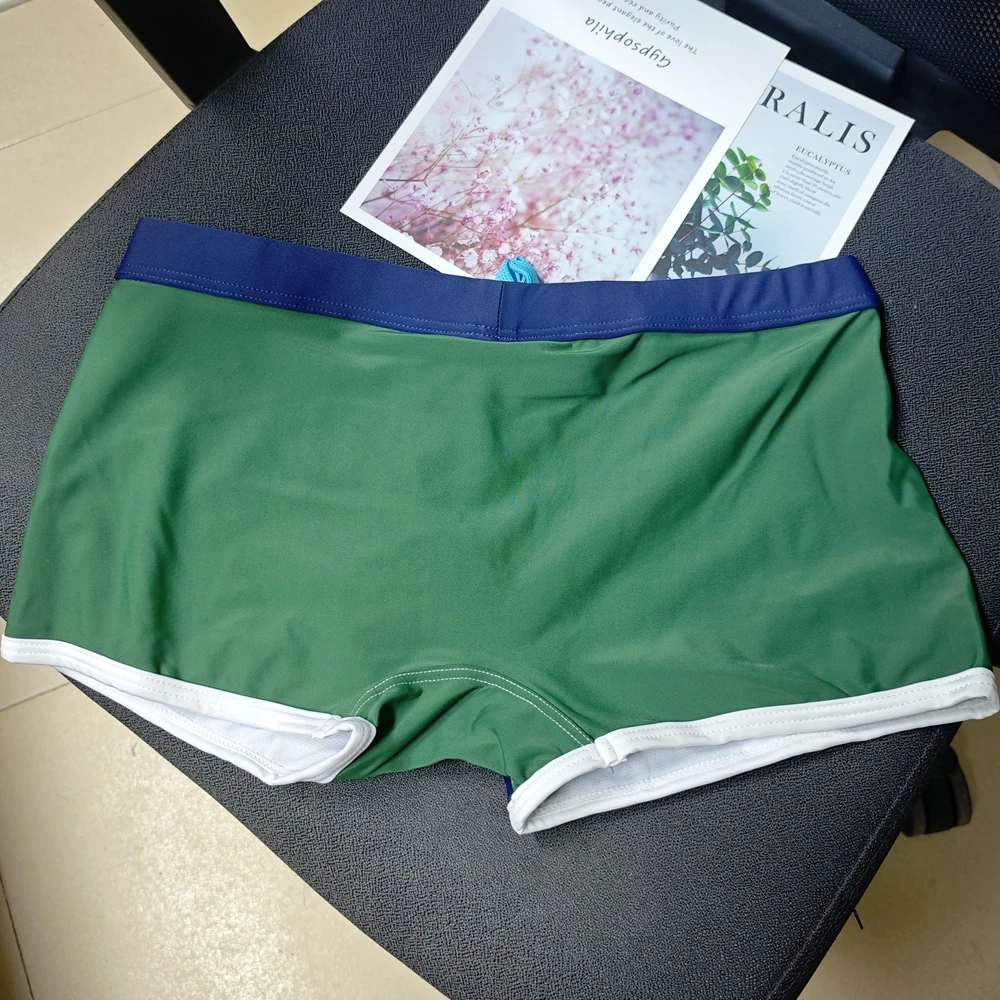 2026Spot Wholesale Men's Boxer Swimming Trunks Foreign Trade Wholesale Men's Swimsuit Men's Swimming Trunks 40801
