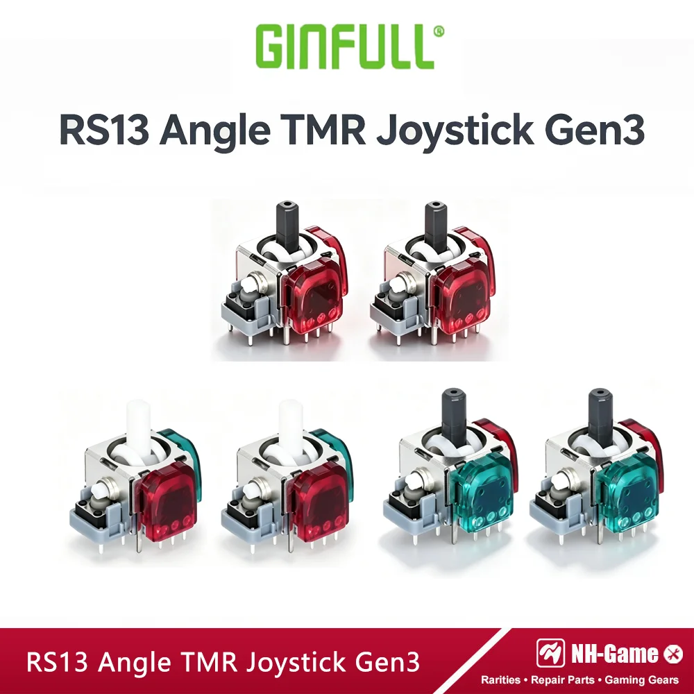 1/2個入り 第3世代 TMR電磁ジョイスティック RS13 MAX 3Dアナログスティック アンチドリフト交換用 PS5/PS4/Xboxコントローラー対応
