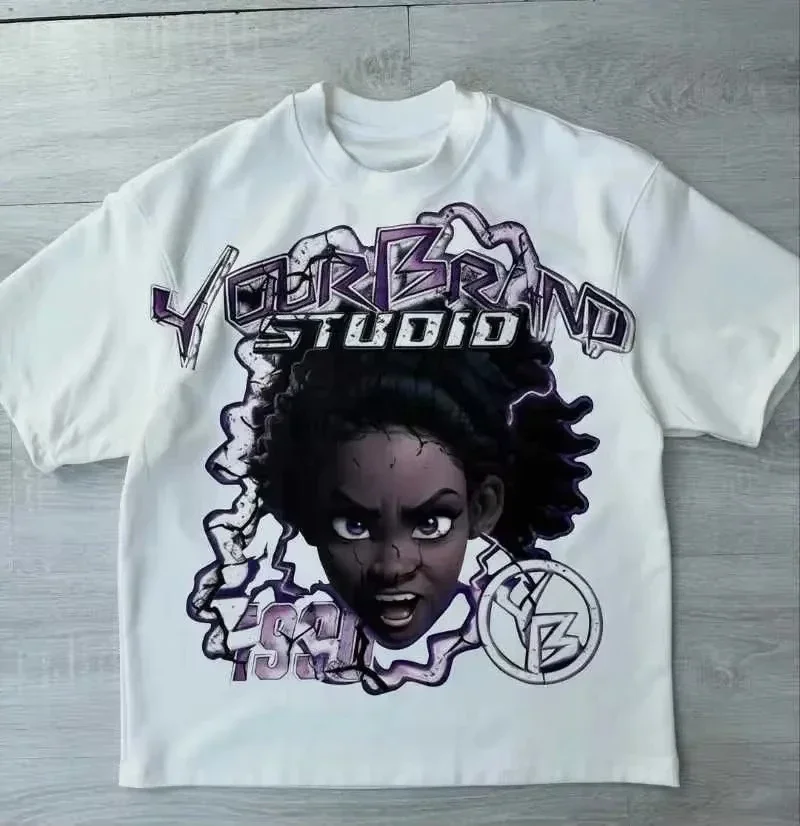 2026 Herrenkleidung Unisex Y2k Harajuku Streetwear Herrenmode Neues Print-Design Hemd Retro Hip-Hop Trend T-Shirt Y2k Sommer – Detail 4