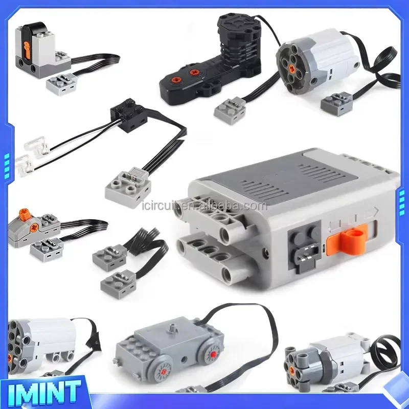 Educational Motor MOC Electronic Kit DIY Remote Control Science Engineering Building Monster Train Model 8883 Accessories Toy