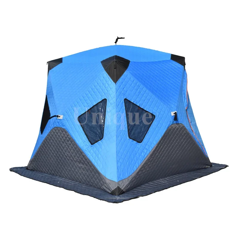 

Automatic Ice Fishing Tent for 3-4 Person, Outdoor Camping, Beach, Snow, Fishing House, Keep Warm, Cotton, Winter