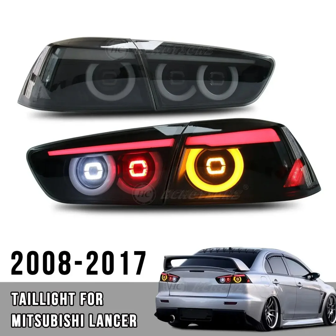 

LED Tail Light for Mitsubishi Lancer & EVO X 2008-2018 Rear Lights Scanning Dynamic Animation and Sequential Turn Signal