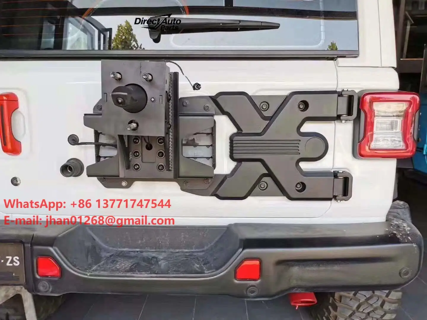

Mount Wheel Jl Style for Jep Wrangler Spare Tire Bracket Rear Ecterior Accessories 2007+ Jk REAR DOOR HINGE
