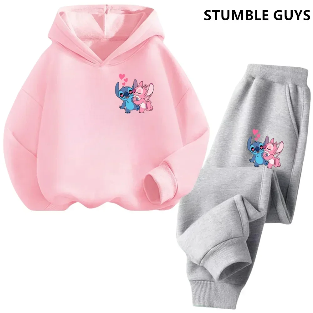 

Aloha Stitch Sweatshirt Hoodies Fashion Pullover Anime Hoody Cartoons Girls Boy Kids Long sleeve Casual Clothes Stitch Trucksuit