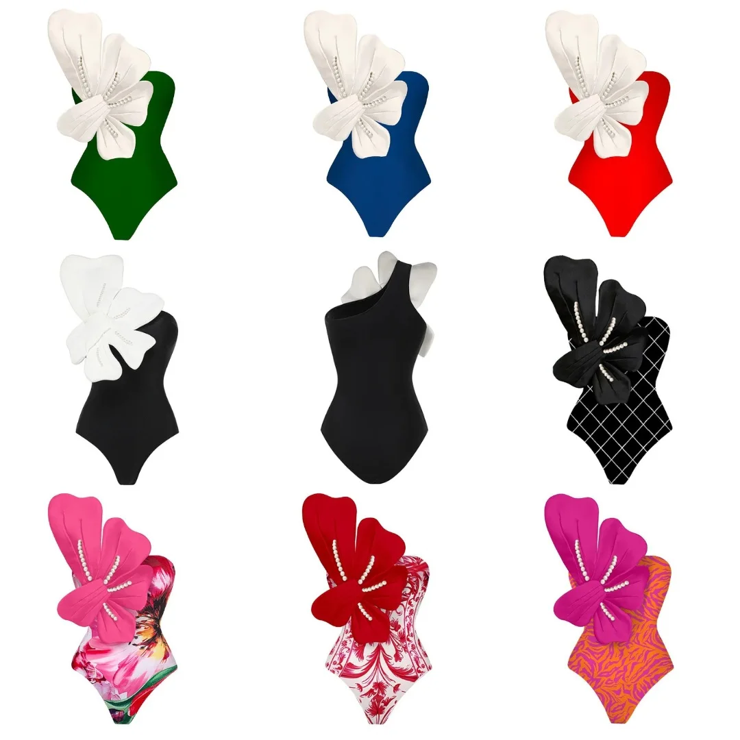 

Sexy One Piece Swimsuit for Women, Floral Ruffle Printed, Push Up Bikini Set, Swimwear, Slimming Bathing Suit, Beach Wear, 2024