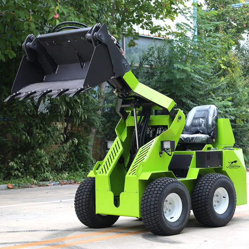 رائجة البيع جرافة انزلاقية صغيرة EPA Euro 5 تستخدم المزرعة المدمجة جرافة عجلة القيادة الجلوس على مع المرفقات حسب الطلب