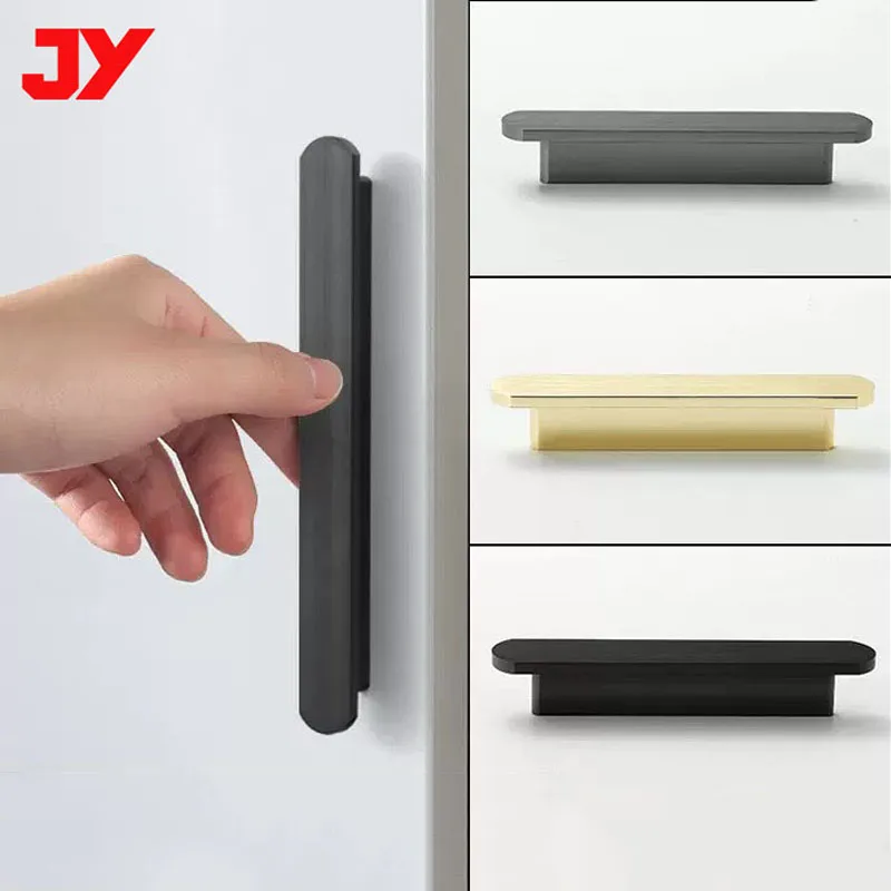 30 مللي متر-1000 مللي متر الراقية خزانة أثاث باب خزانة الأجهزة مقبض الباب خزانة خذاء درج أسود رمادي الذهب مقبض ممتد #1