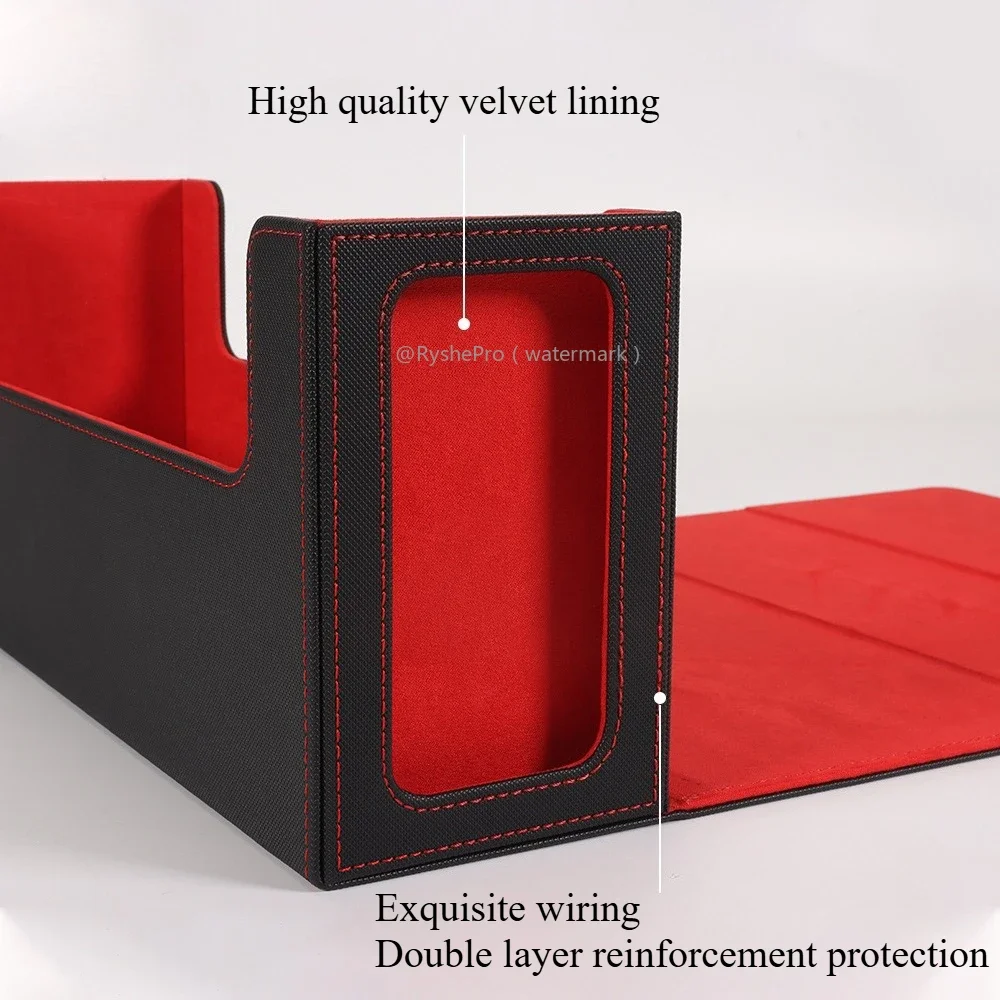 PU Leather Graded Card Case PSA Graded Card Storage Case Compatible with PSA Baseball Football Game Card Trading Card Holde