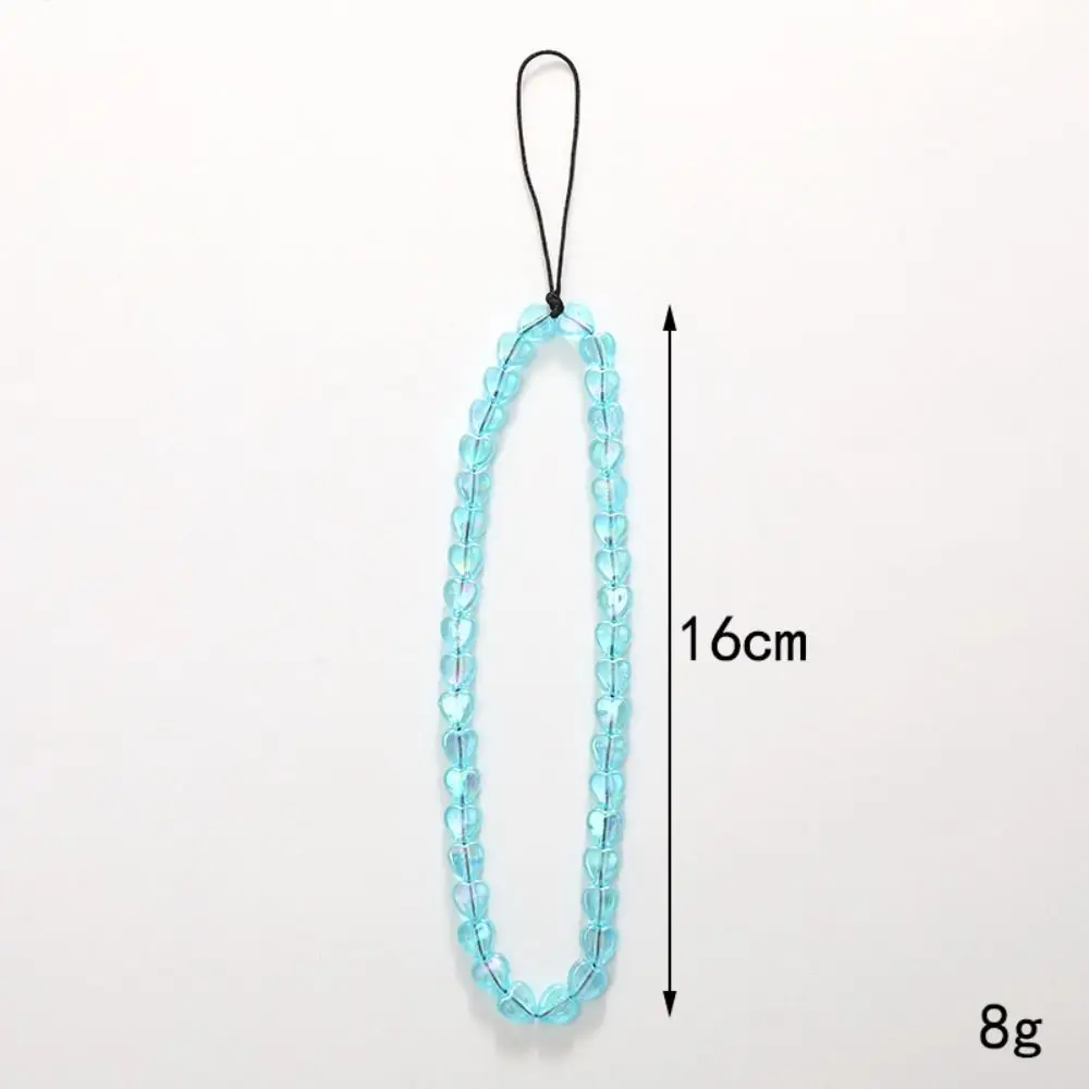 Cute Star Beaded Phone Chain Acrylic Beaded Korea Phone Pendant Lovely Coloful Anti-Lost Phone Chain Hanging Jewelry Girl Gift image 6
