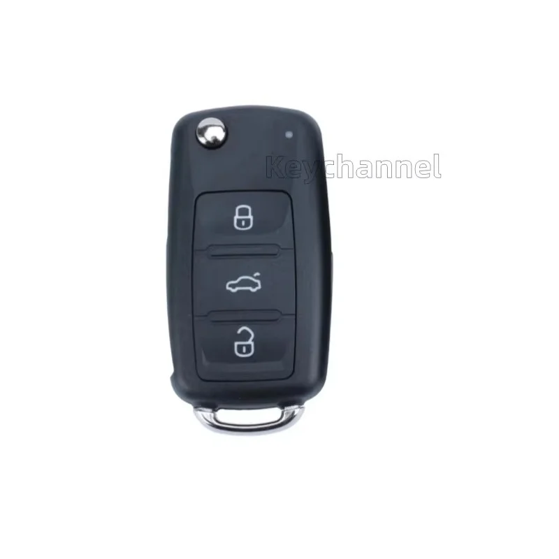 1pcs 3 Button Car Key Shell 202AD Flip Remote Key Case Hu66 for Golf Tiguan Polo Candy Jetta Touran Skoda Seat Leon 5K0837202 AD