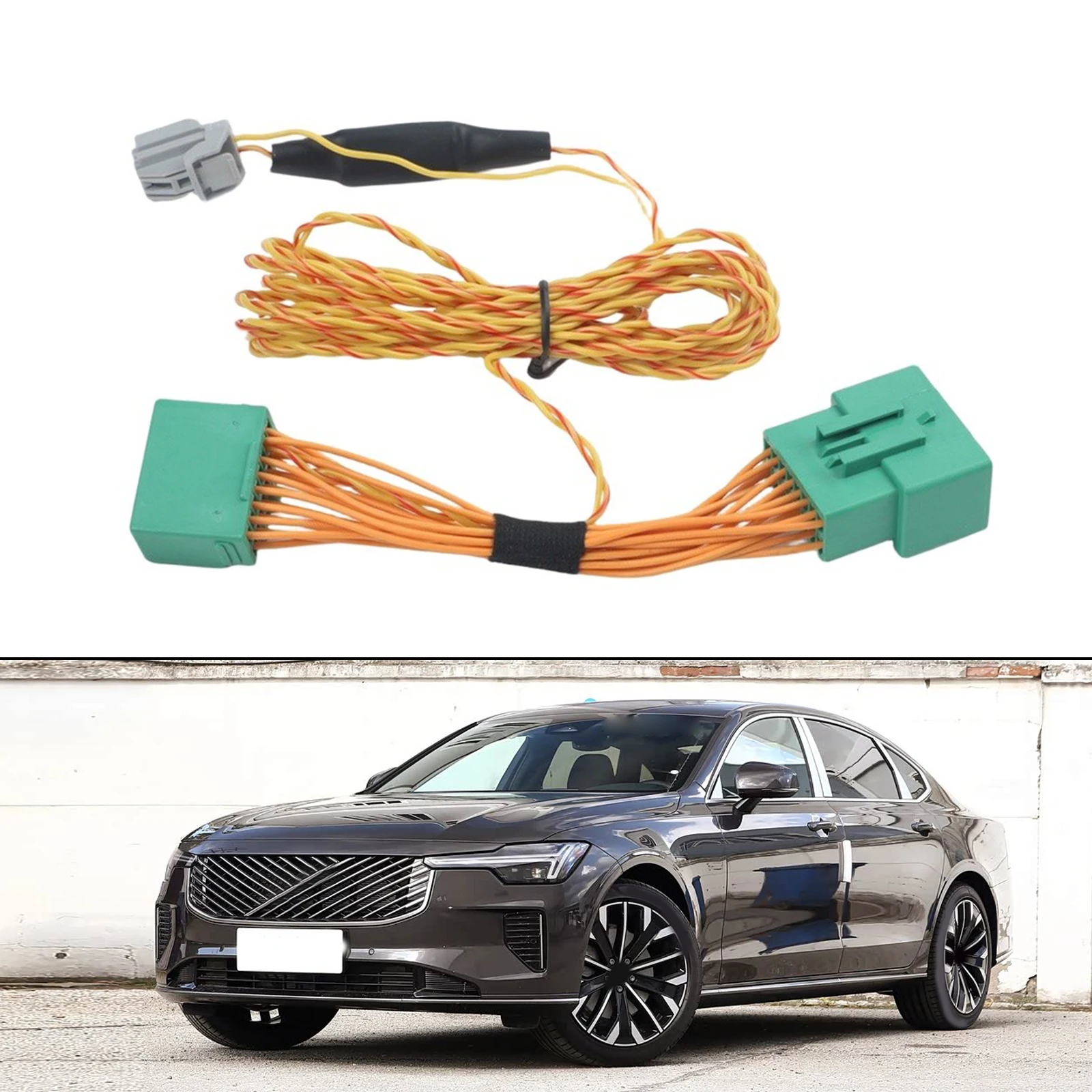 16P Center Speaker Wiring Adapter Cable for Volvo XC60 S60 V90 S90 For Baohua Audio NonDestructive Installation