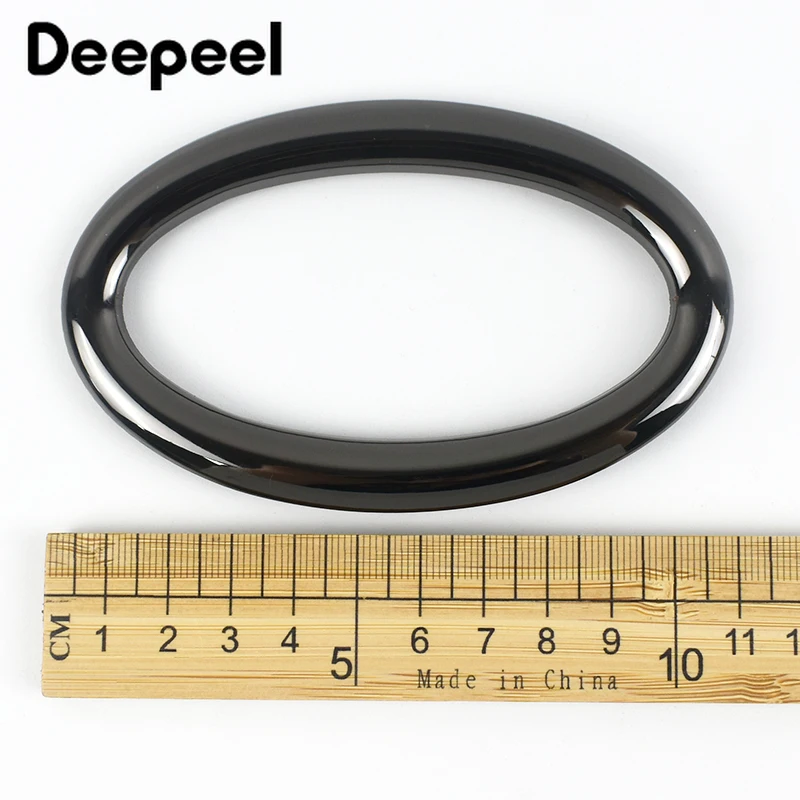 2/4Pcs Deepeel 46*88mm Metal Ring Buckle Bag Handle Buckles for Handbag Oval Wallet Luggage DIY Decoration Hardware Accessories