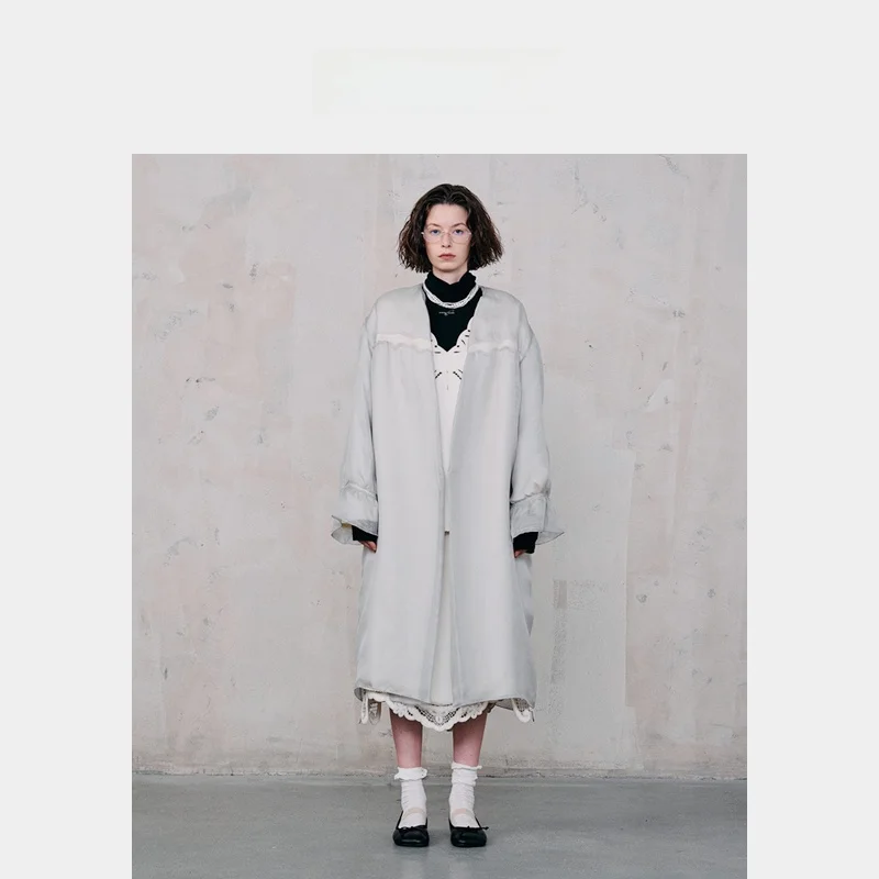 

Легкое шелковое женское кружевное пальто Youwei Winter Light Silk Y3524402 – модная элегантная женская ветровка