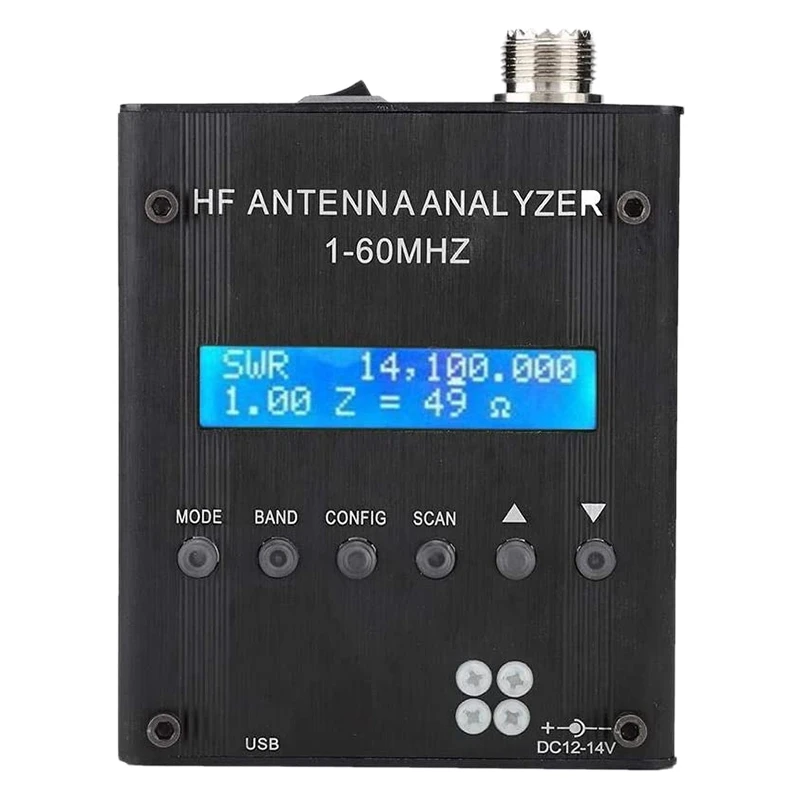 ABYC Antenna Analyzer,Bluetooth Digital Shortwave Antenna Analyzer MR300 Output 2.0V Pp Typical Adjustable Meter Tester