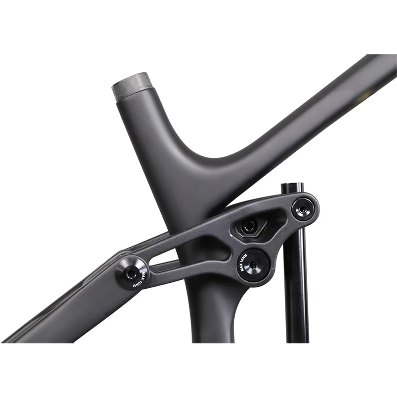 27.5ER Carbon ebike MTB Frame Mountain ebike Frameset Suspension Frame Internal Cable Routing 16\