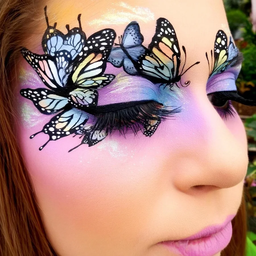 ¿Cómo hacer un maquillaje de mariposas paso a paso?