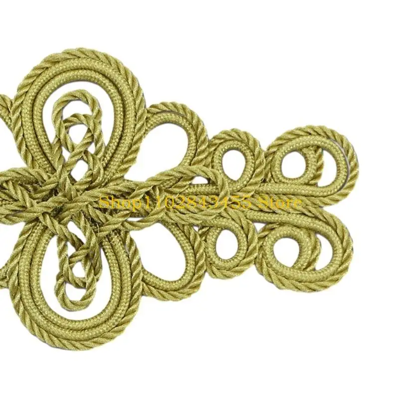 

49MC Китайский костюм Тан, золотая проволока, Cheongsam, пуговицы, застежки, застежки, пряжка «сделай сам»