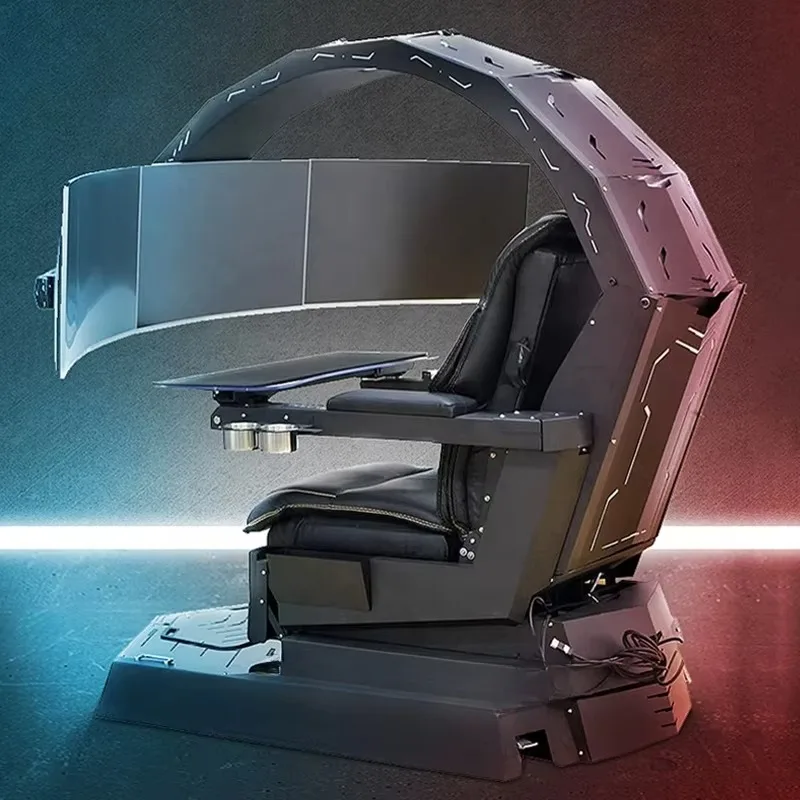 KSM-GC4 Luxury Massage RGB Gaming Chair Gamer White Gaming rgb Light Sillas Gaming Chair and Office Workstation Computer Station