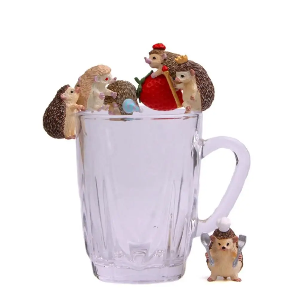 Fairy Garden Resin Mini Tiny Hedgehog Miniature Animal Figurine Ornament Decoration