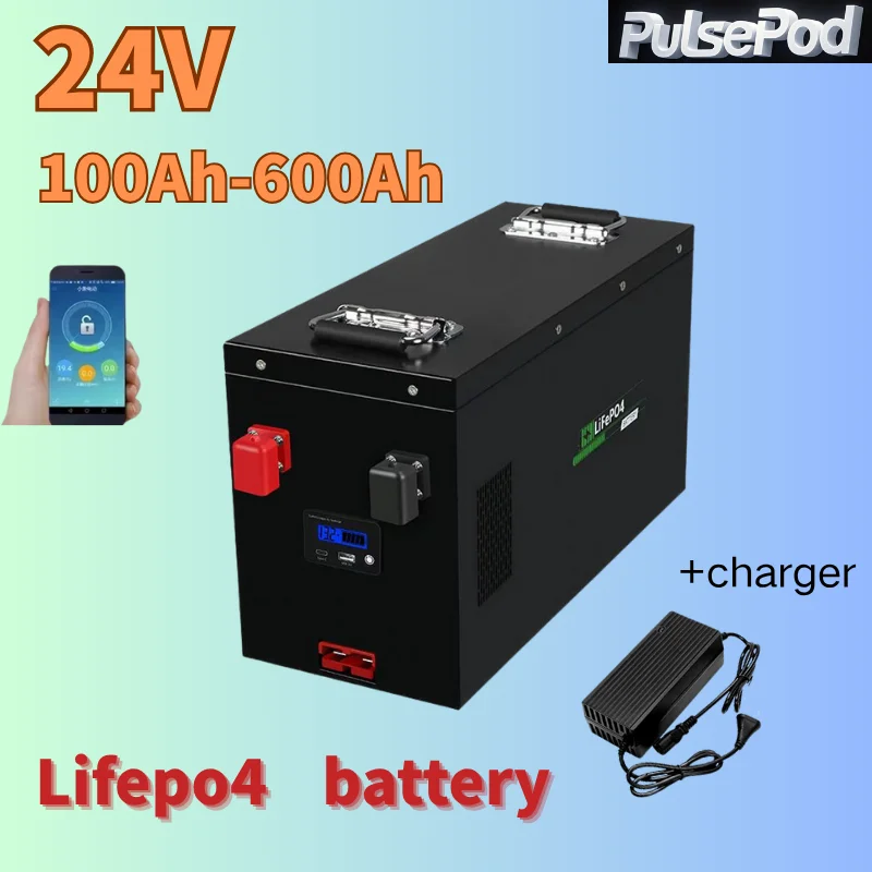 

Lifepo4 24 В 100 Ач 150 Ач 200 Ач 300 Ач 400 Ач 500 Ач 600 Ач аккумуляторная батарея для 2000 Вт солнечной системы ИБП троллинговый двигатель RV Boat