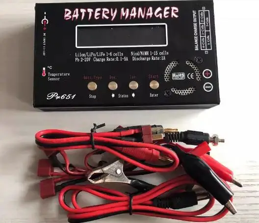 

PR651 B6 V3 Smart Balance Charger for 1-6S Li-Po Li-ion Li-Fe NiMH NiCd Pb Battery, RC Drone Car Boat Model
