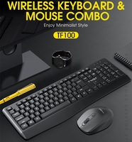 Spanish Wireless Keyboard Mouse Kit 100% Keyboard Spanish ISO Layout Bluetooth 2.4G USB Wireless Connection 104 Key Gaming TF100