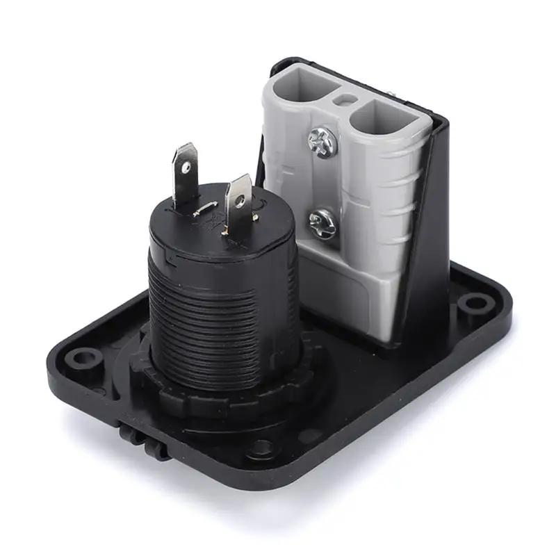 

31BC Flexible Installation 50A Suitable Adapter to Cigarettes & USB Socket ABS for Easy Setups in VehiclE