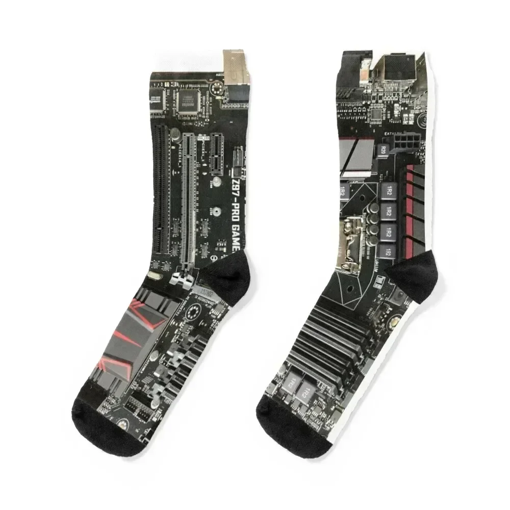 Computer Motherboard Socks Men's designer floral Men's Socks Luxury Women's