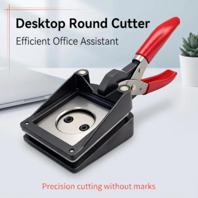 Handling Paper Cutter for Button Round 25/30/32/35/38/40/44/45/50mm Metric System for Paper Crafts DIY Projects Cutting
