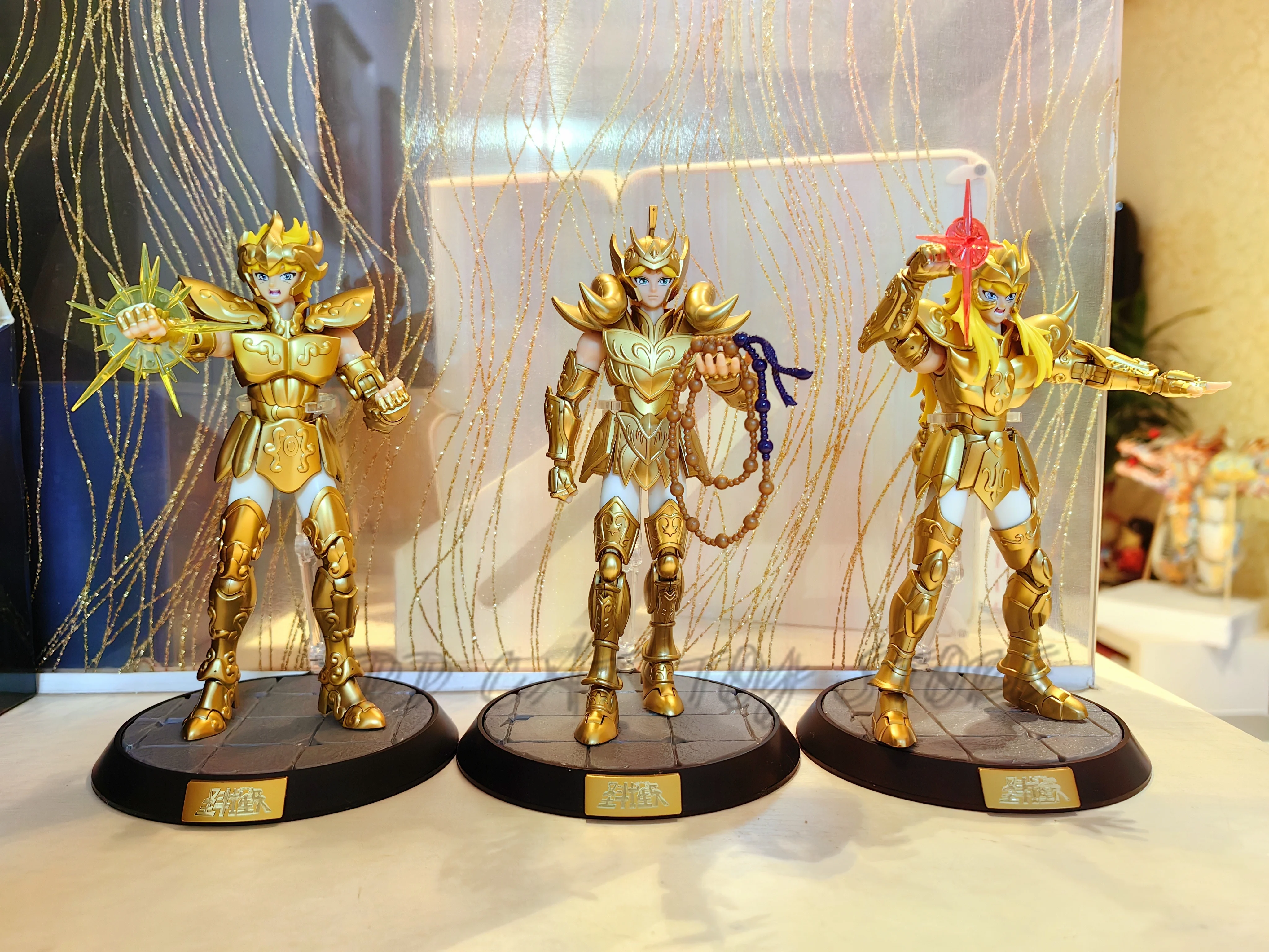 In Stock Saint Seiya Super Edition Aries Mu Leo Aiolia Scorpio Milo Action Figure Desk Decor Trendy Fashion Toy Birthday Gift