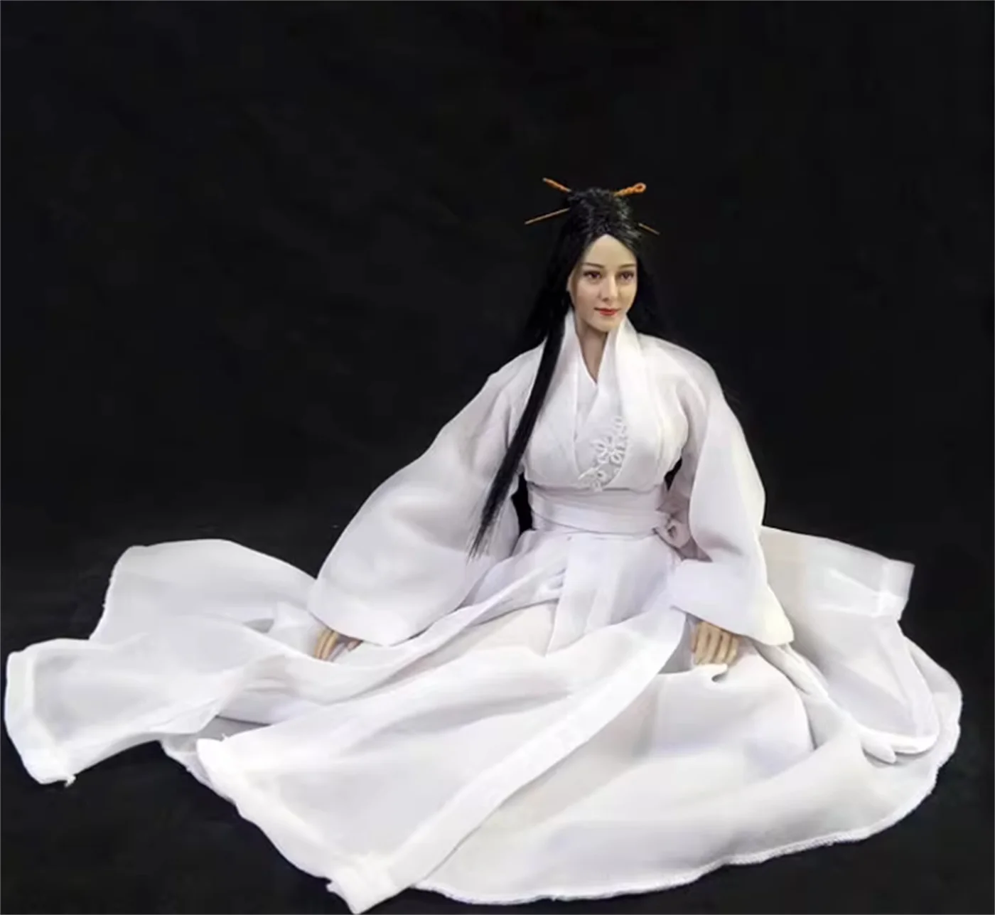 

Ancient Long Dress 1/6 Female white skirt Hanfu Long Dress Chinese Anime Clothing Suit for 12inch Action Figure Toys