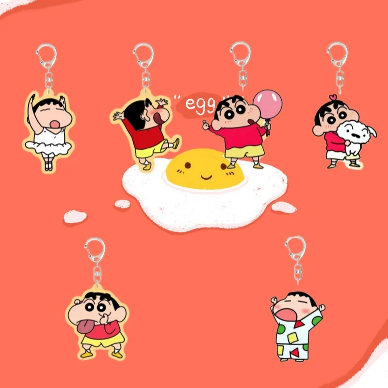

Акриловый брелок-подвеска 5 см в стиле аниме с персонажами Crayon Shin-Chan и Nohara Shinnosuke, подарок на день рождения