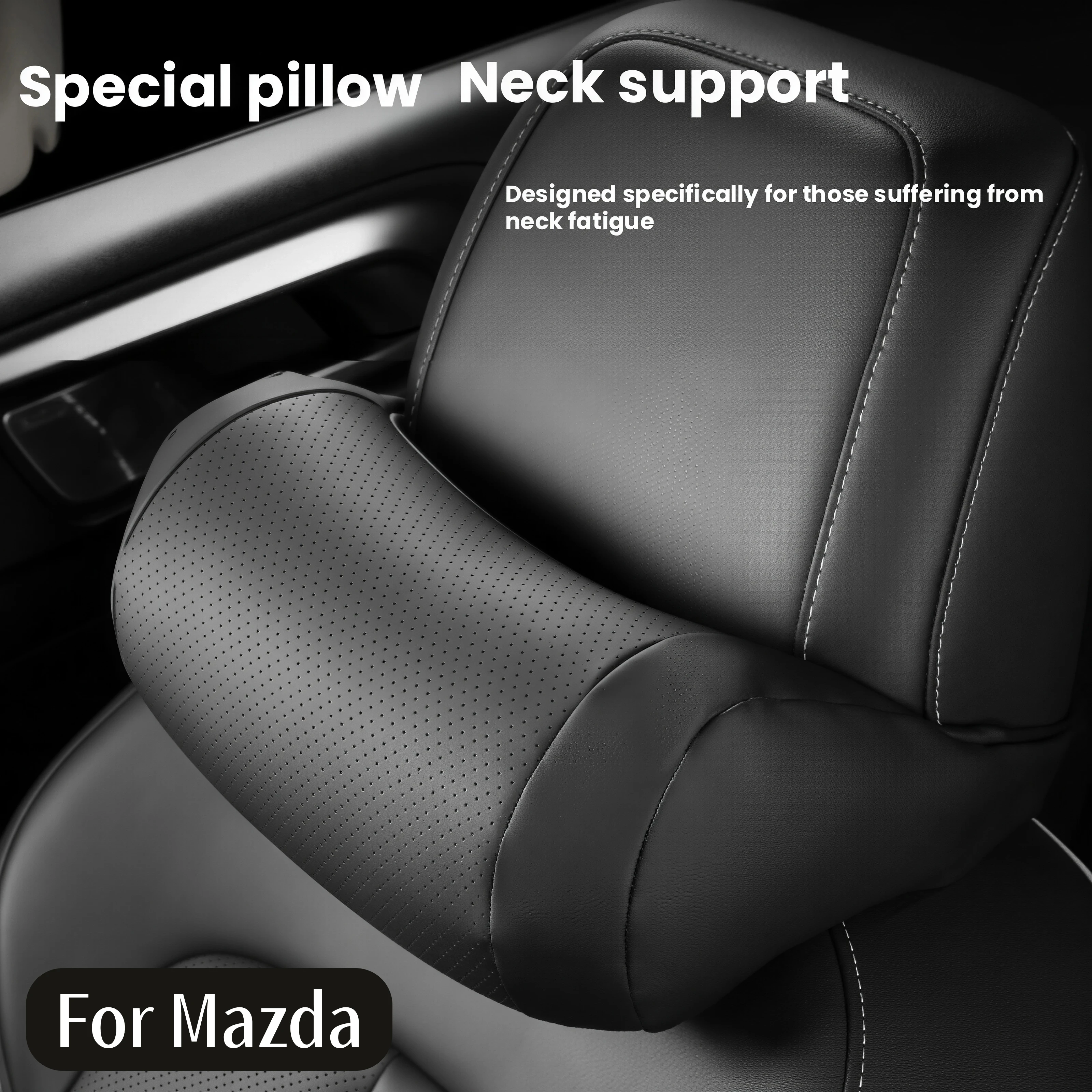 Car Seat Headrest Auto Safety Head Neck Rest Relax Pillow For Mazda 2 3 5 6 Atenza Axela CX30 CX4 CX5 CX8 CX30 CX9 car accessory