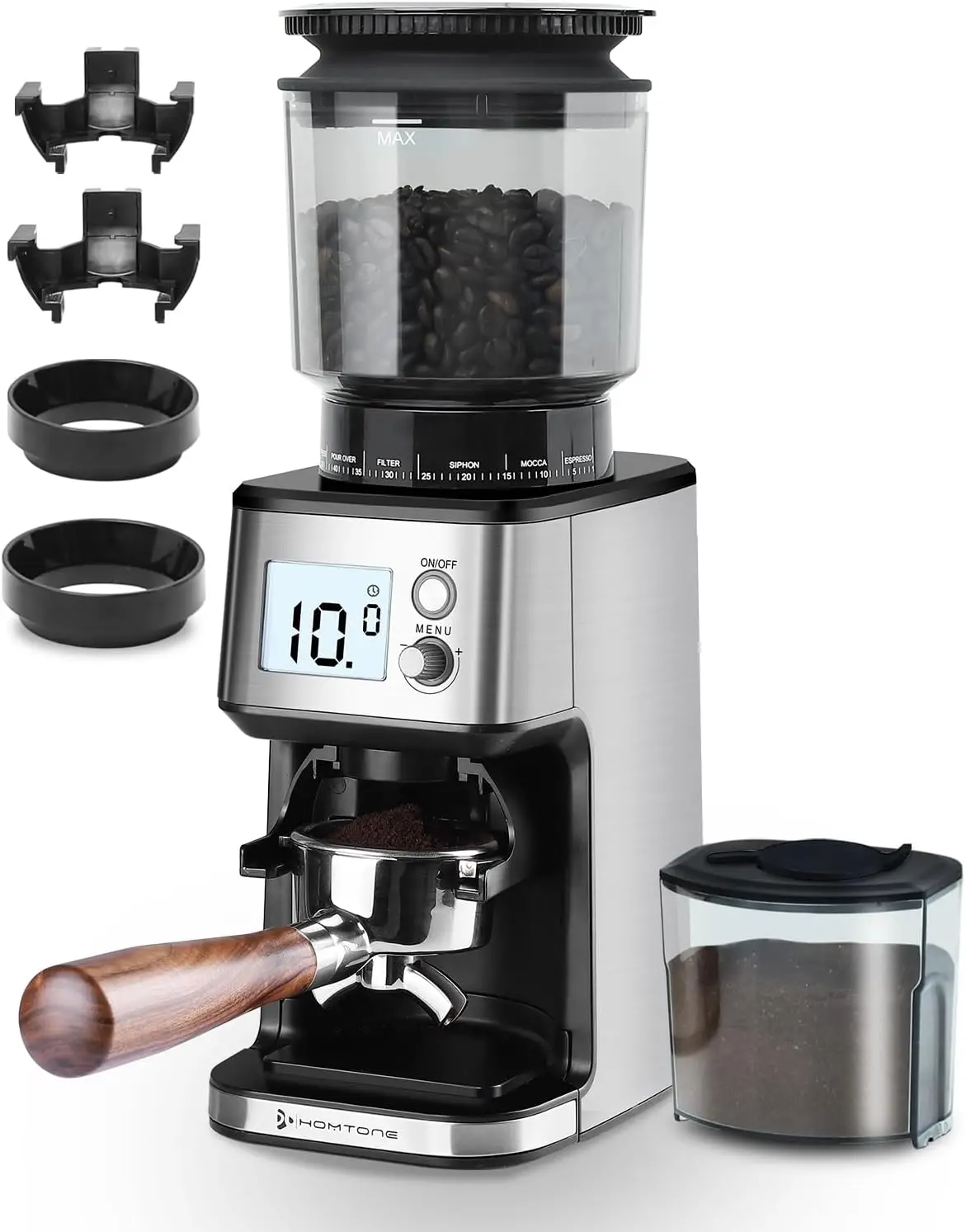 Coffee Grinder, Anti-Static Electric Coffee Grinder with 51 Precise Settings, Adjustable Coffee Bean