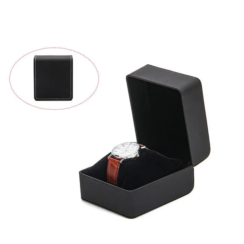 Fashion Watch Box Jewelry Box Case Bangle Bracelet Wrist Watch Jewelry Present Black Gift Box Square Storage Box