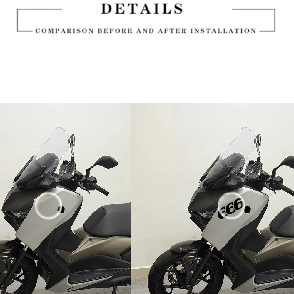 666 Gesture Personalized Vinyl Decal 2PC, Waterproof Motorcycle Sticker for Car Racing Modification and Body Ornament