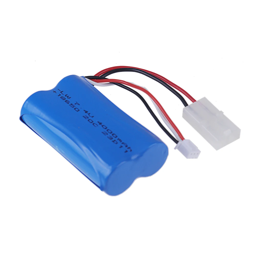 7.4 V 3500mAH 25C batteria agli ioni di litio con Tamiya Plug 2S per telecomando elicottero auto serbatoio barca giocattolo 7.4 V 18650 giocattolo