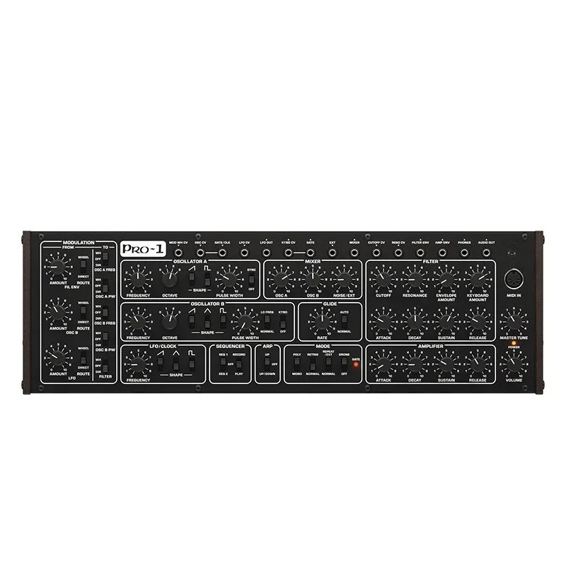 PRO-1 Monophonic Analog Synthesizer, Dual Oscillator 16 Polyphonic Chain Belt Matrix