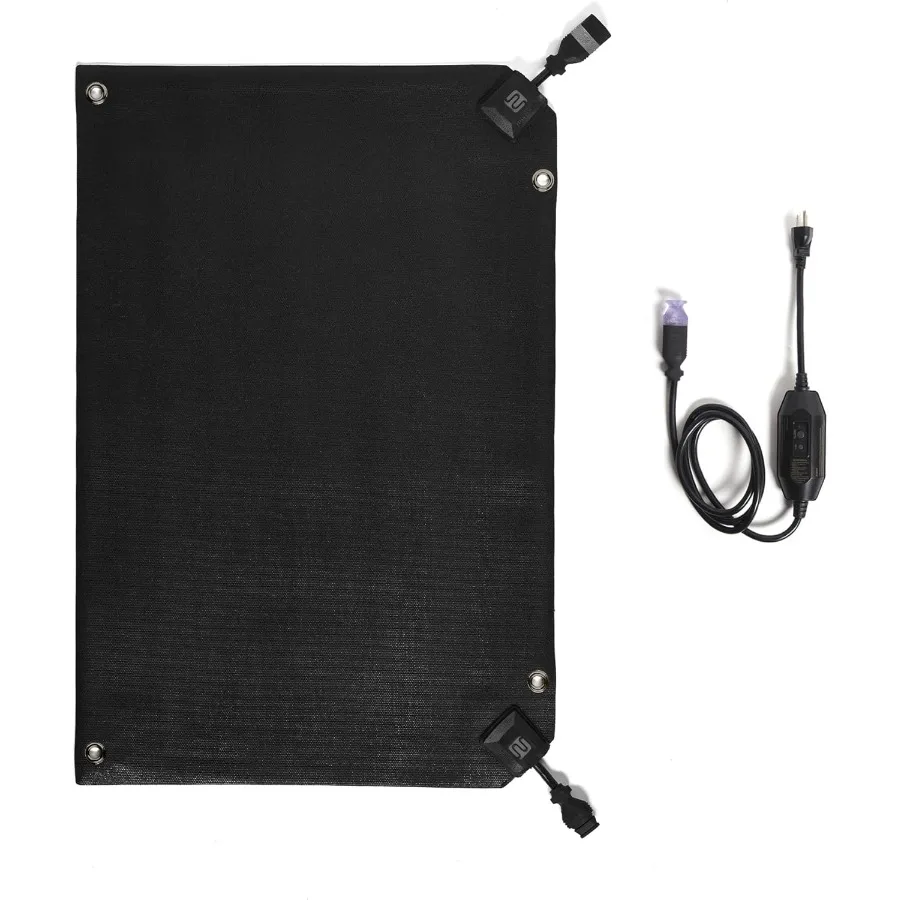 

Heated Snow Melting Mat with Power Unit - Heated Outdoor Mats for Walkways - Electric Snow Melting Mats for Decks and