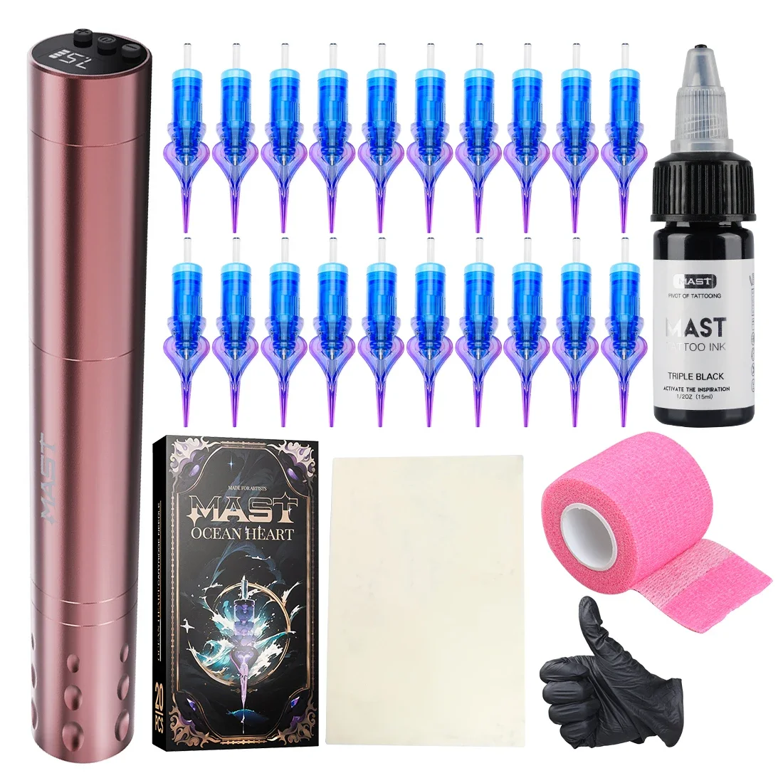 Großhandel Dragonhawk Mast Tour Air Permanent Makeup Machine Kit Neue Tattoo Pen Kits