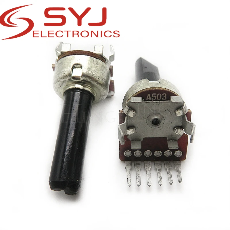 1piece RK1212G vertical double potentiometer A503 A50K handle length 20MMF