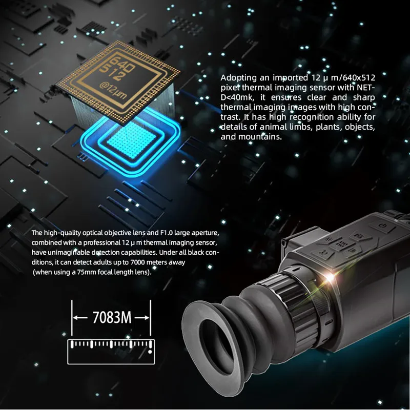 

HT-C19 тепловизор для охоты инфракрасная термальная камера для охоты монокулярный телескоп ночное видение регулируемый фокус