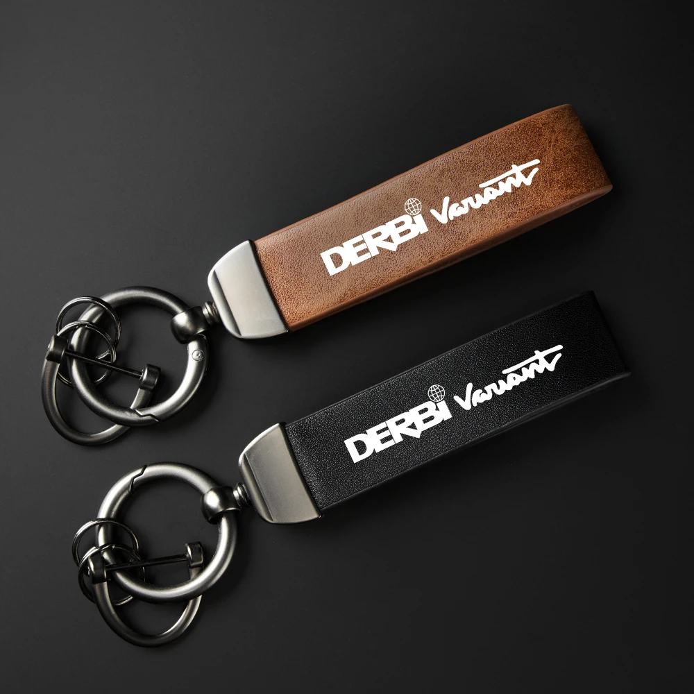 High-Grade Carbon Fiber Motorcycle Keychain Holder Keyring For DERBI DERBI VARIANT SPORT R Accessories