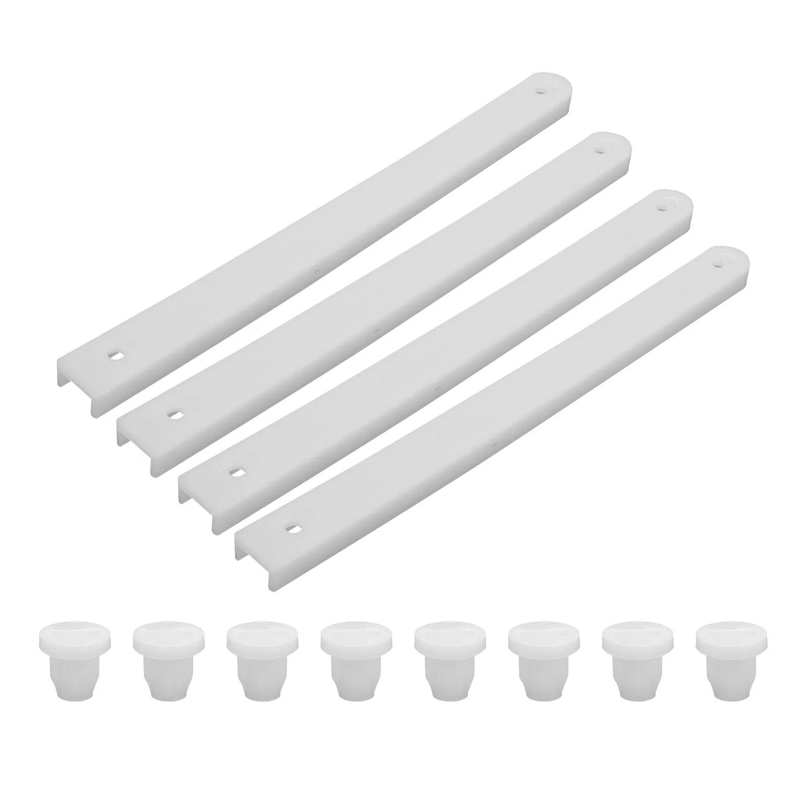 2Sets Premium Plastic Drawer Slides Heavy Duty Wear Resistant Break Resistant Smooth Operation Easy Install for Cabinets